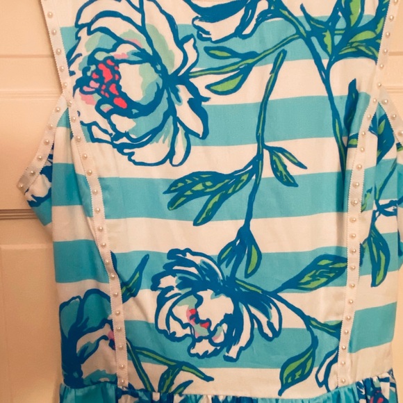 Lilly Pulitzer Shorely Blue Sandrine Dress size 6 - Picture 3 of 8